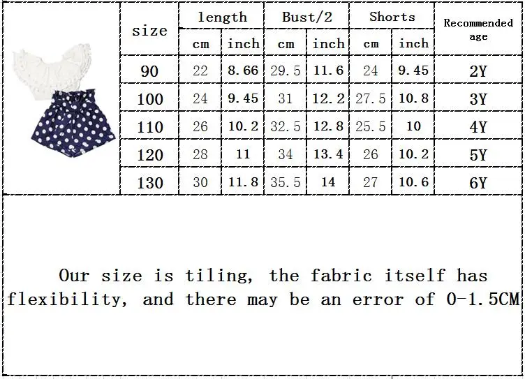 

Summer Toddler Girls Clothes polka dot Children's clothes Short Sleeve T-shirt Shorts Bow Belt Skirt 2Pcs Suit Kids Girls 2-6Y