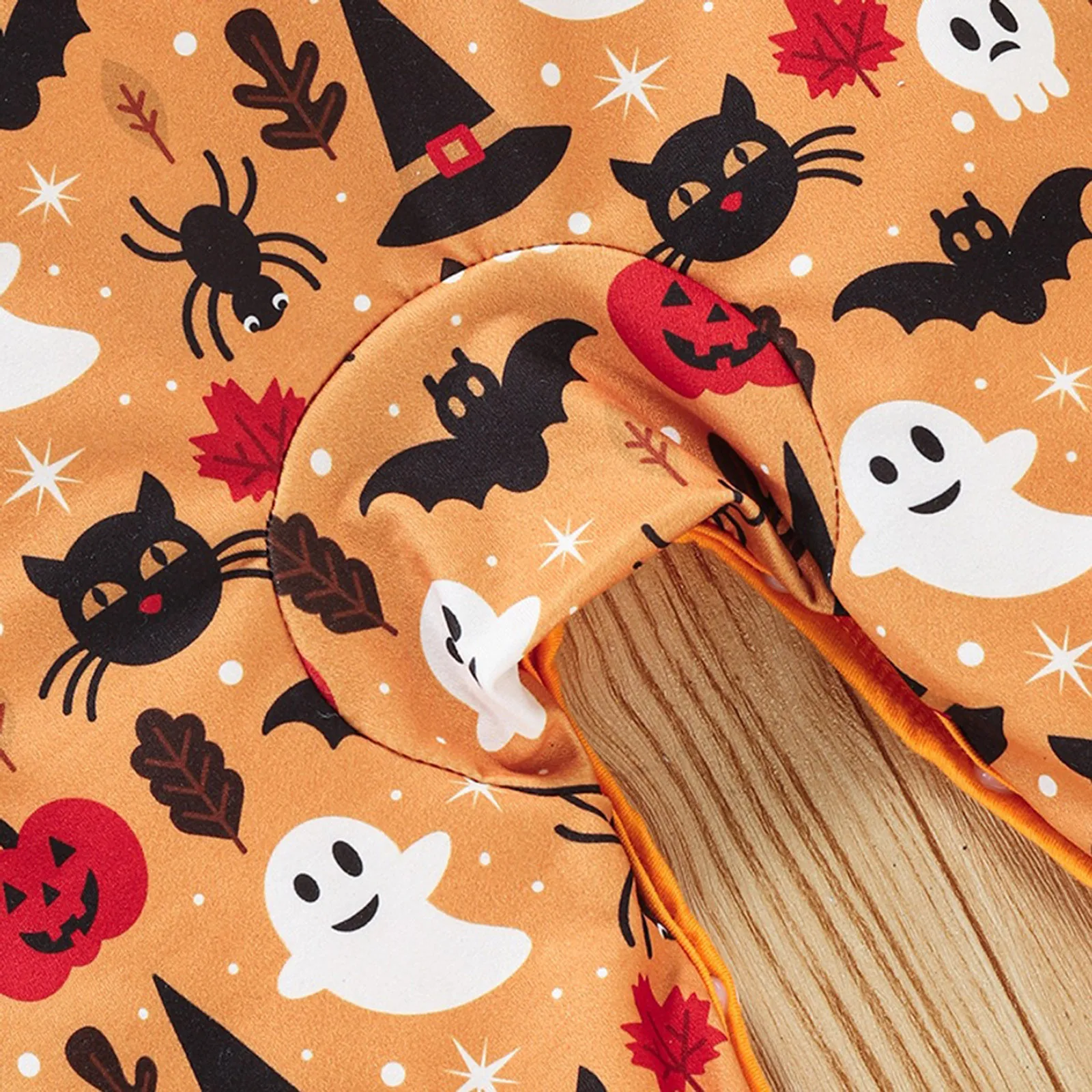 

2021 Baby Spring Autumn Clothing Halloween Newborn Baby Boy Girls Ghost Print Romper Jumpsuit Long Sleeve Clothes Sunsuit Set
