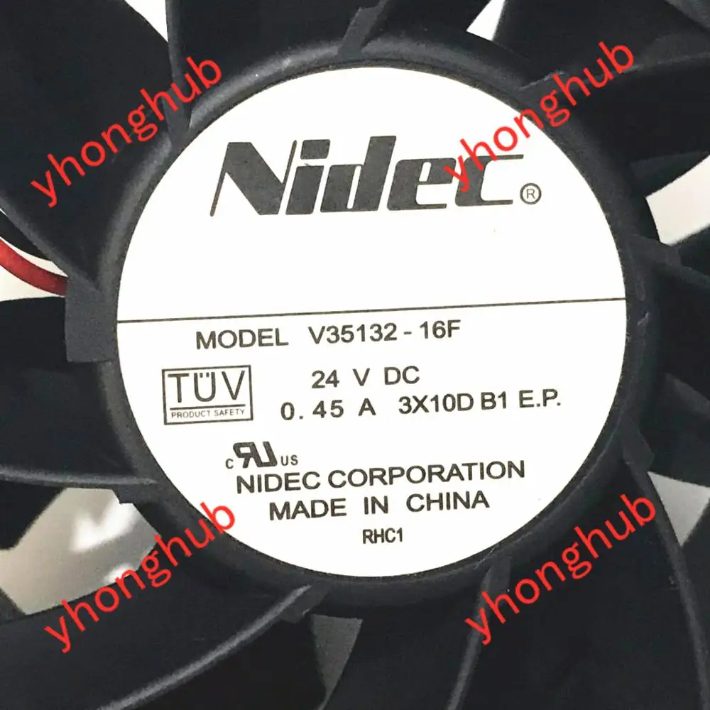 Nidec V35132 16F DC 24V 0.45A 80x80x38 мм 2 провод Сервер вентилятор охлаждения|square fan|server fandc 24v fan |