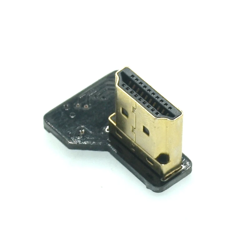 

A6 Ribbon Flat FPV HDMI-Compatible Connector Flexible Cable Raspberry Pi 4 Micro HDMI to HDMI/Mini HD Female 90 Degree FFC 20pin