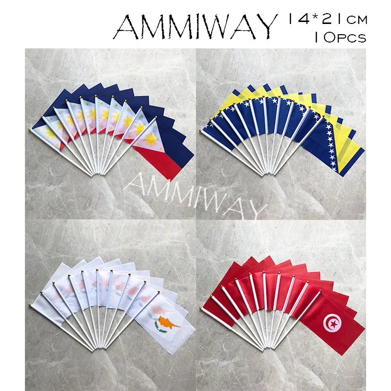 AMMIWAY 14x21 см 10 шт. Гаити Саудовская Аравия Иран Сирия маленькая страна мира ручной
