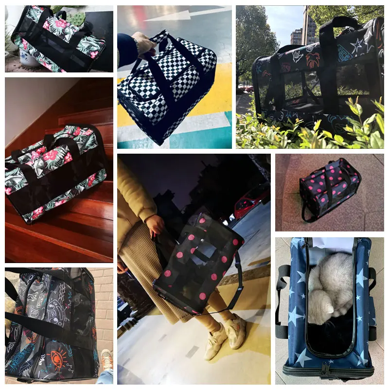 

Four Season Fashion Carrying Bags For Dogs Outdoor Travel Pet Handbag Shoulder Carrier Transport Tote Bags Chihuahua Small Cats