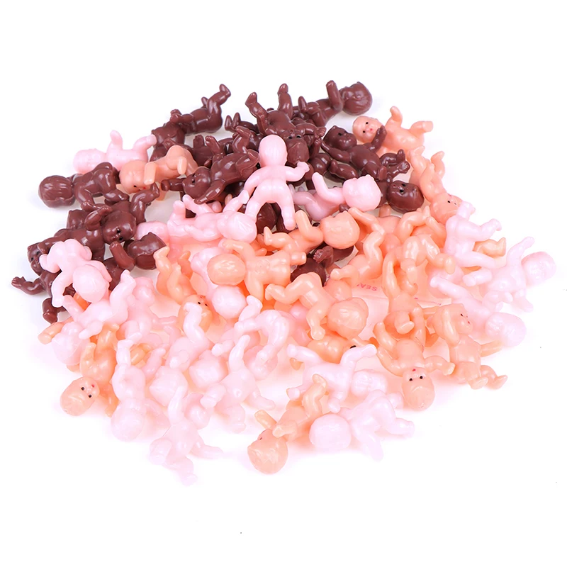 

New 60Pcs 3.5*2cm Mini Plastic Baby Kids Doll Accessories