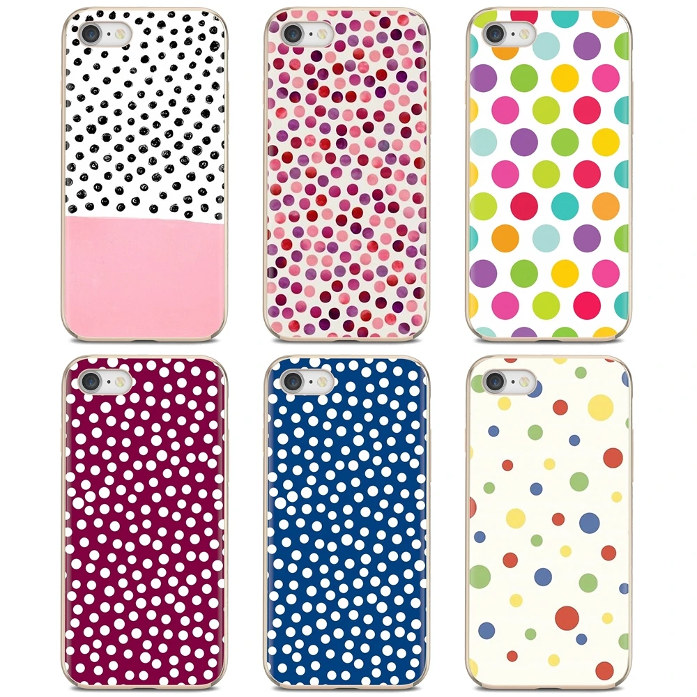 Тонкий силиконовый мягкий ТПУ чехол в горошек для телефона Samsung Galaxy A10 A30 A40 A50 A60 A70