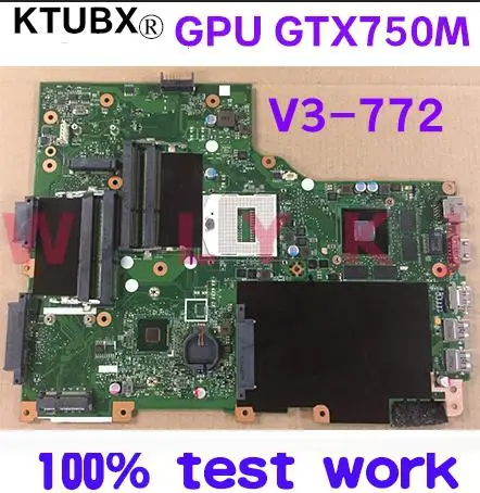 VA70HW для ACER V3 772 772G E1 ноутбук материнская плата NBMM11001 PGA947 HM87 GPU GTX750M DDR3 100% тесты