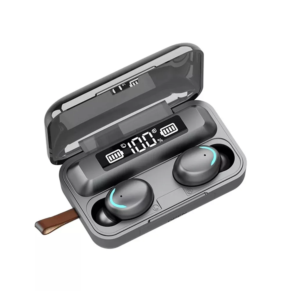 TWS F9 Bluetooth наушники с микрофоном светодиодный дисплей беспроводные