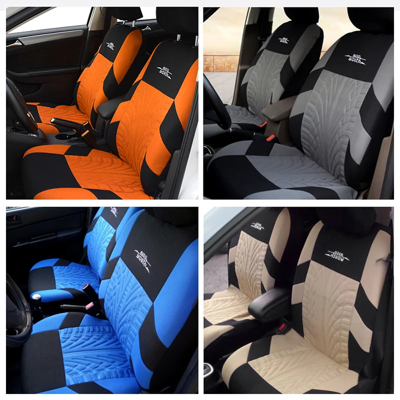 AUTOYOUTH 5 Colors Fashion Tire Trace Style Universal Protection Car Seat Cover Suitable For Most Covers Interior |