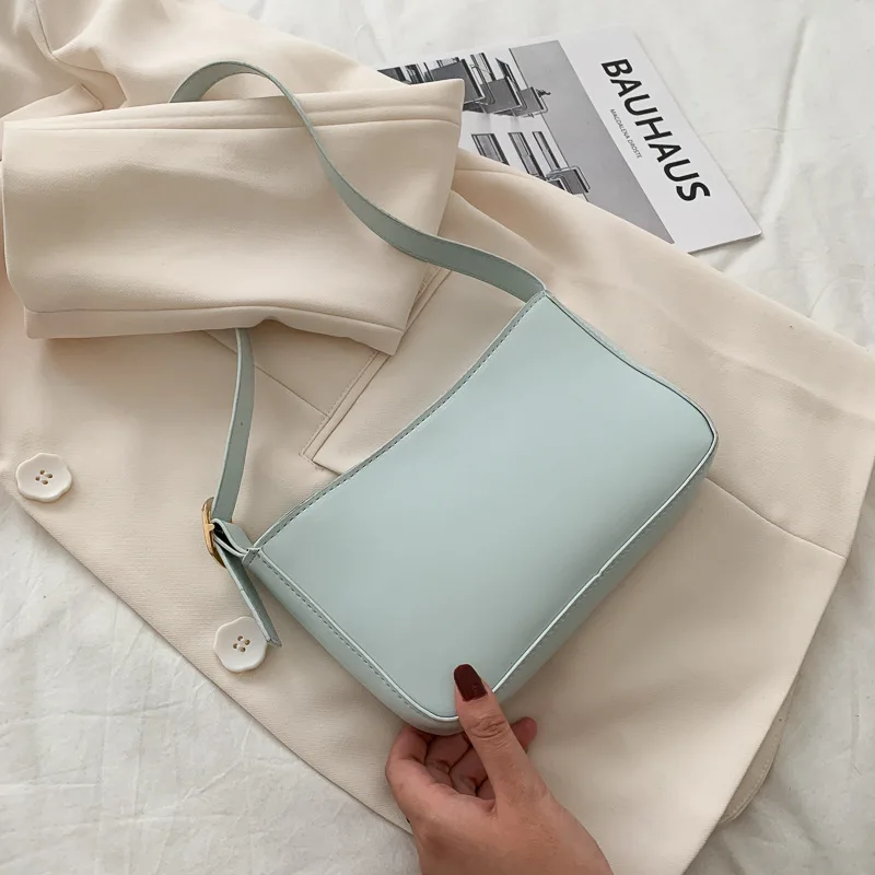 Women's bag new 2020 spring and summer Korean version ins single shoulder fashion temperament casual baguette armpit | Багаж и сумки