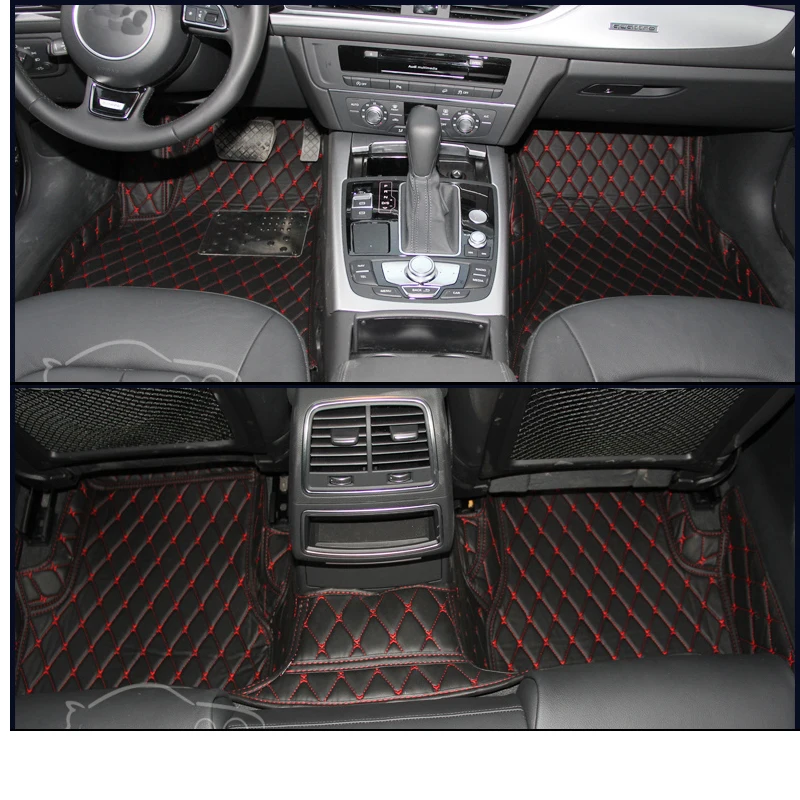 Lsrtw2017 кожаный салон автомобиля коврик для Audi A6 2004 2005 2006 2007 2008 2009 2010 аксессуары