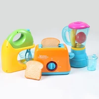 kids pretend play toy simulation kitchen appliances blender toaster mixer with led pretend play toys for kids gift