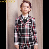high quality luxury baby boy wedding dress suit jacket formal for children performing catwalk tuxedo teenager clothes boys suits