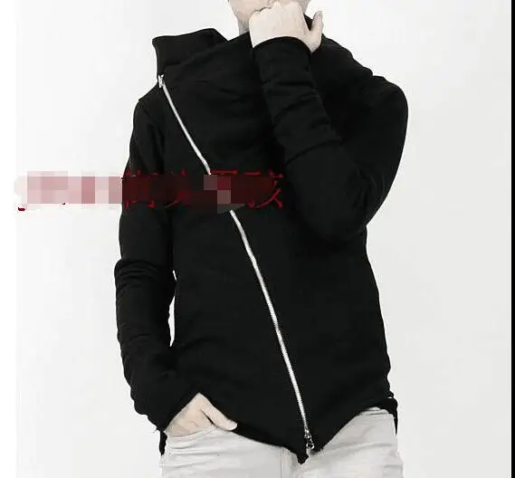 Новый корейский модный мужской кардиган с капюшоном толстовки длинная секция