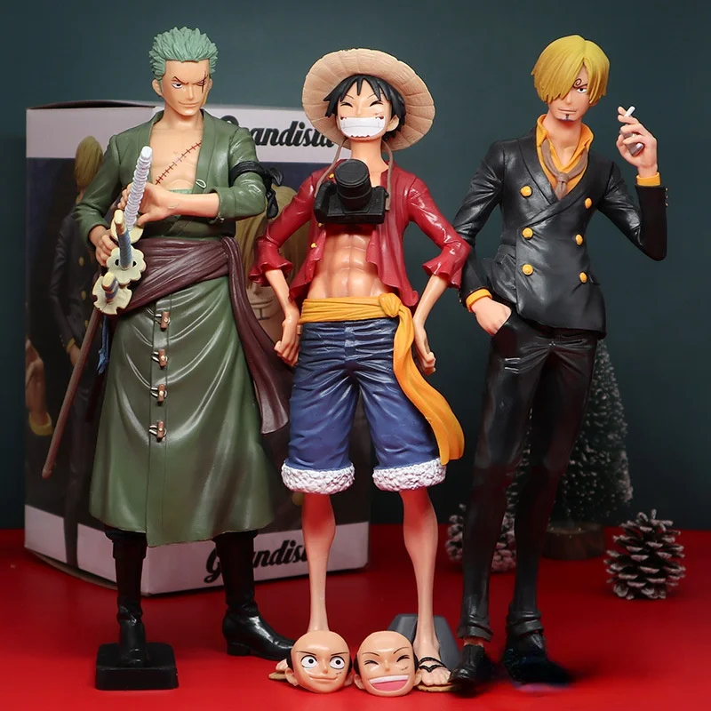 

Anime One Piece Hand-made Luffy Boa Hancock Sanji Limited Edition Large Sauron Ace Full Set Model Decoration Kids Doll Toy Gift