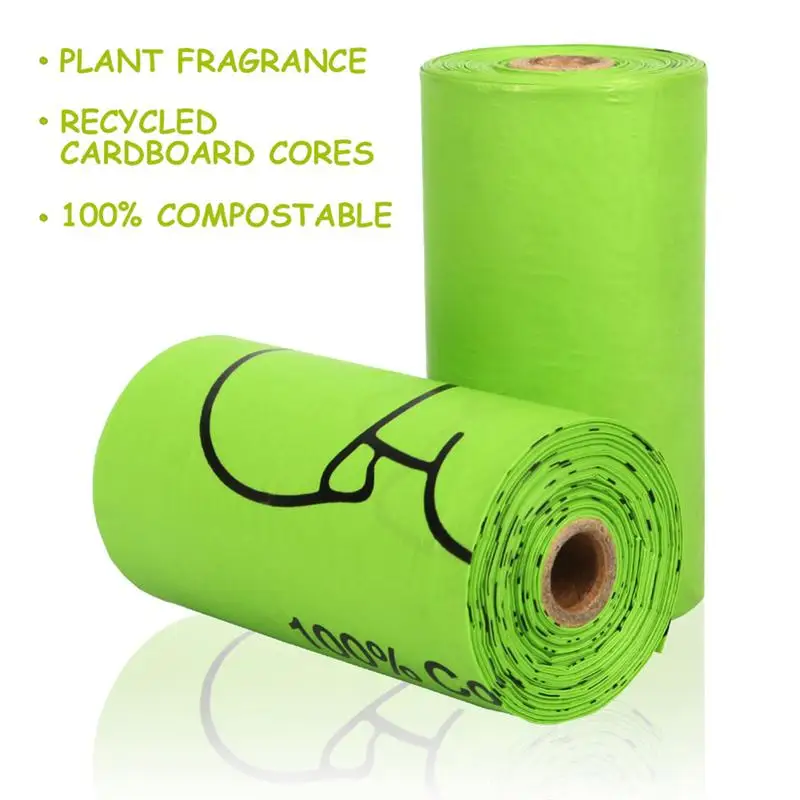 Биоразлагаемые мешки для уборки собак кукурузный крахмал экологически чистые