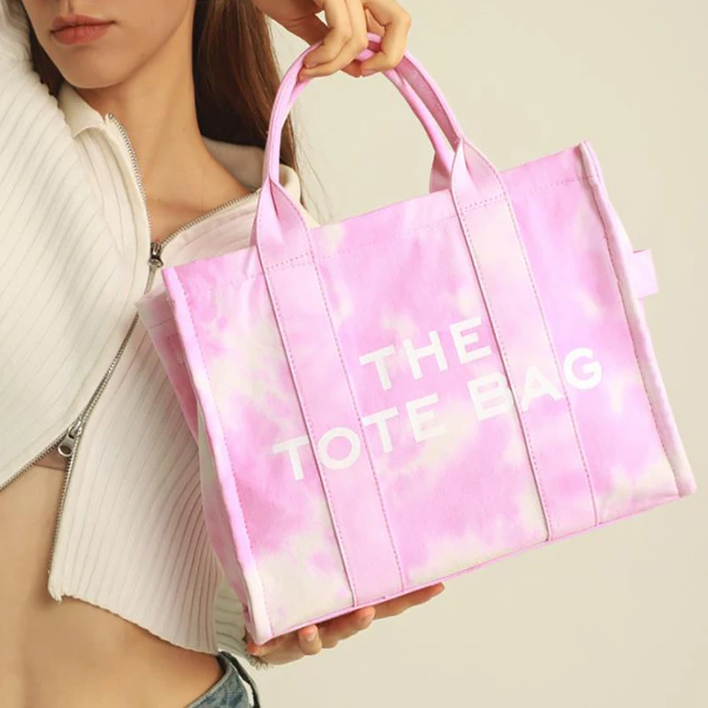 

Простая Роскошная модная новая сумка-мессенджер с надписью, вместительная Холщовая Сумка для хранения, женская сумка для покупок на одно пл...