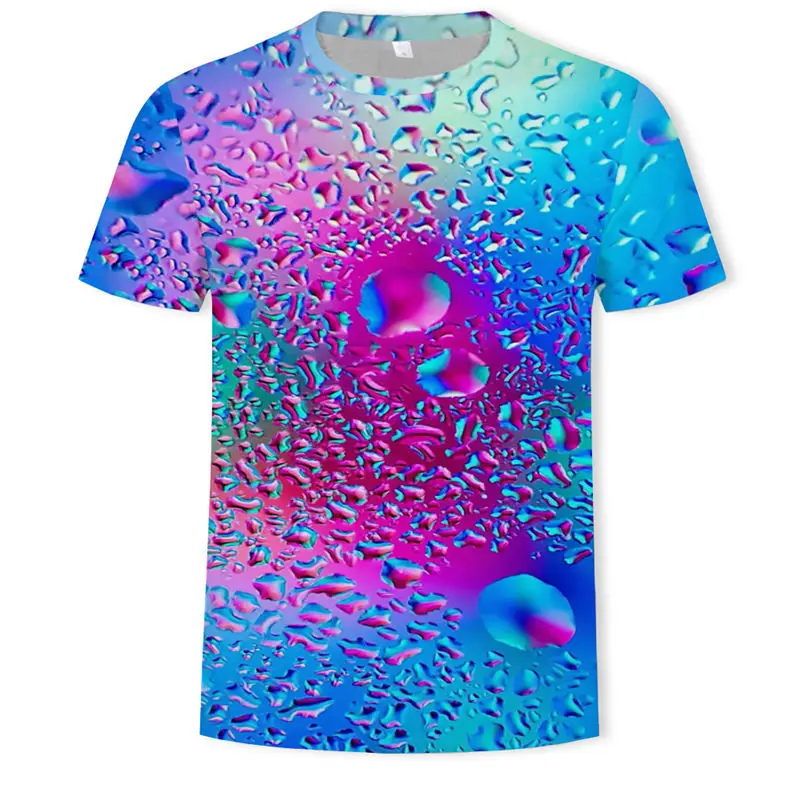 

Summer Fashion Men's Loose Shirt Fun Top Cool Check 3D Printed Men's T-Shirt Hip-Hop Fashion T-Shirt