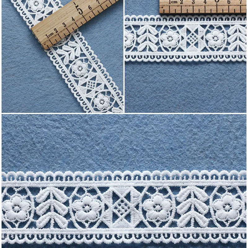 7 ярдов вышивка отделка африканским кружевом ткань цветок DIY ремесла свадебное