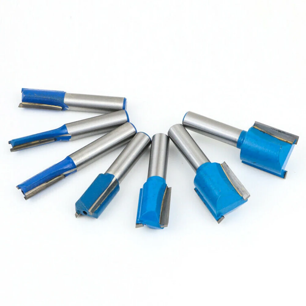 Milling Cutting Abrasive 7pcs Router Bits Shank Straight High Precision Workshop | Инструменты
