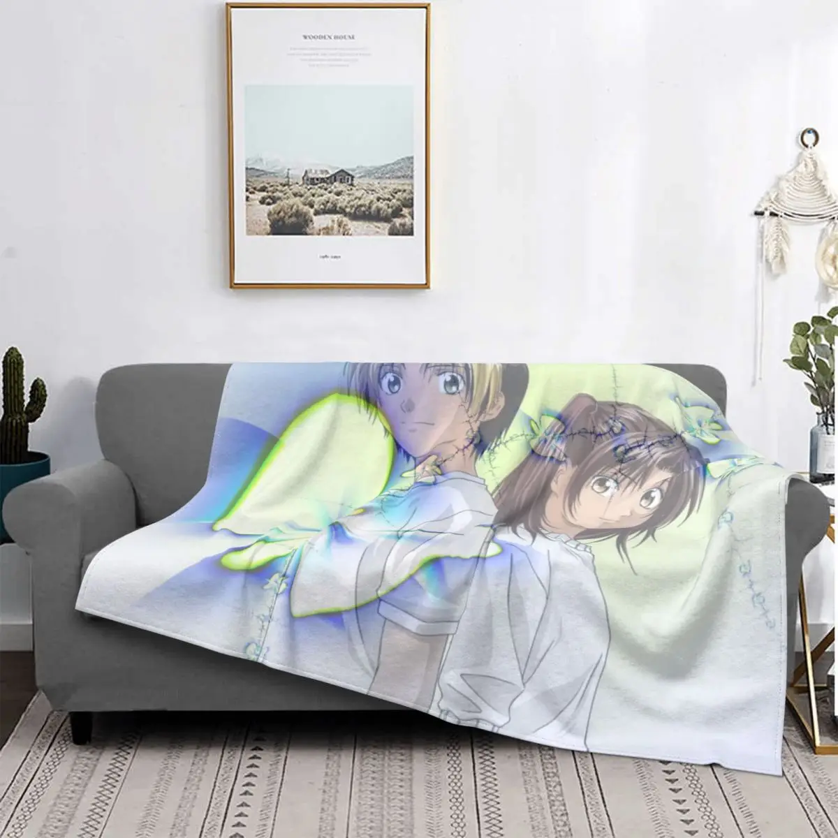 

Hikaru No Go Shindou Hot Blooded Comics Blankets Coral Fleece Plush Decoration Bedroom Bedding Couch Bedspread