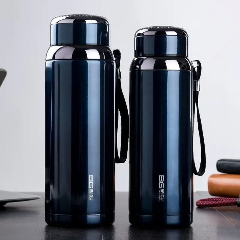 

1200ml Thermos Bottle Stainless Steel Thermal Mug Portable Water Bottle Cup Thermal Coffee Thermos for Tea School Water Bottle