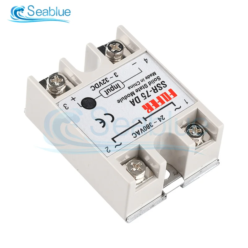 SSR-10DA/25DA/40DA/50DA/60DA/75DA/100DA твердотельное реле постоянного тока Однофазное