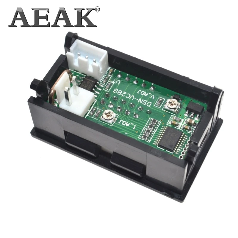 AEAK DC 0-100 в 10 А цифровой вольтметр Амперметр Двойной дисплей детектор напряжения измеритель тока Панель Ампер Вольт Калибр 0,2" красный синий светодиод