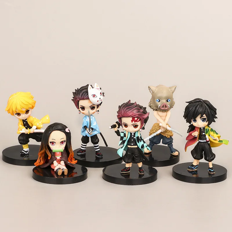 

32 Styles Anime Demon Slayer Figures Nidouko Tanjiro Model Gacha Doll Cake Car Decoration Boys And Girls Toy Anime Gift