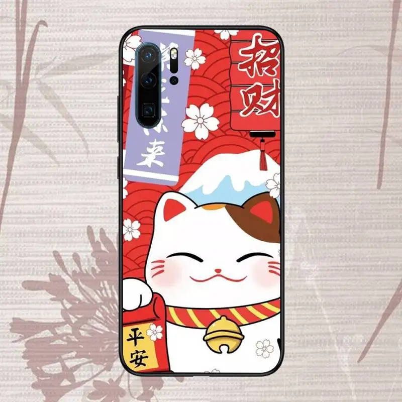 

China cute lucky cat Phone Case For Huawei honor Mate P 9 10 20 30 40 Pro 10i 7 8 a x Lite nova 5t