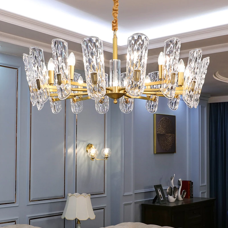 Light luxury modern crystal chandelier creative personality living room new mall showroom restaurant bedro | Лампы и освещение