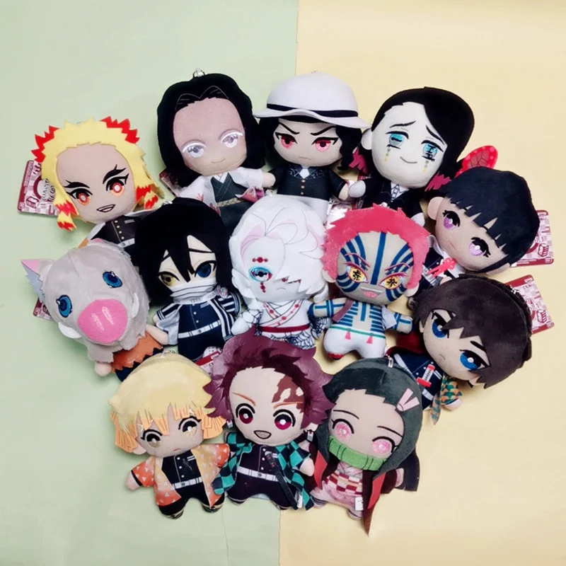 

17 Styles Anime Demon Slayer Akaza Rui Iguro Obanai Tanjirou Kamado Nezuko Agatsuma Zenitsu Plush Toys Pendant Doll Peluche Gift