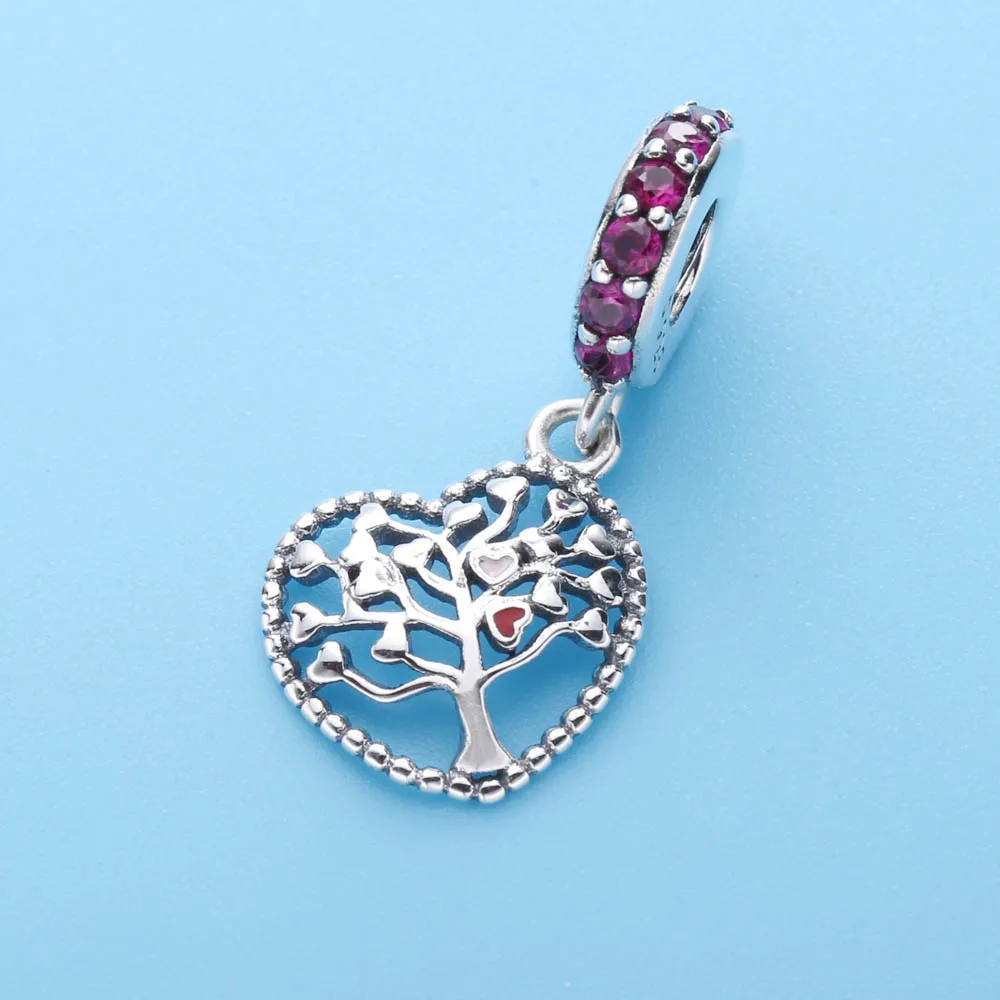 Moonmory 925 пробы серебро 2020 валентинка дерево любви подвески ювелирные изделия из