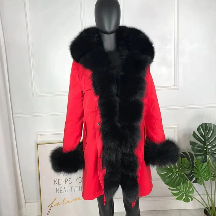 Новые чернобурки меховой парка пальто женские трикотажные silver fox подкладке парки
