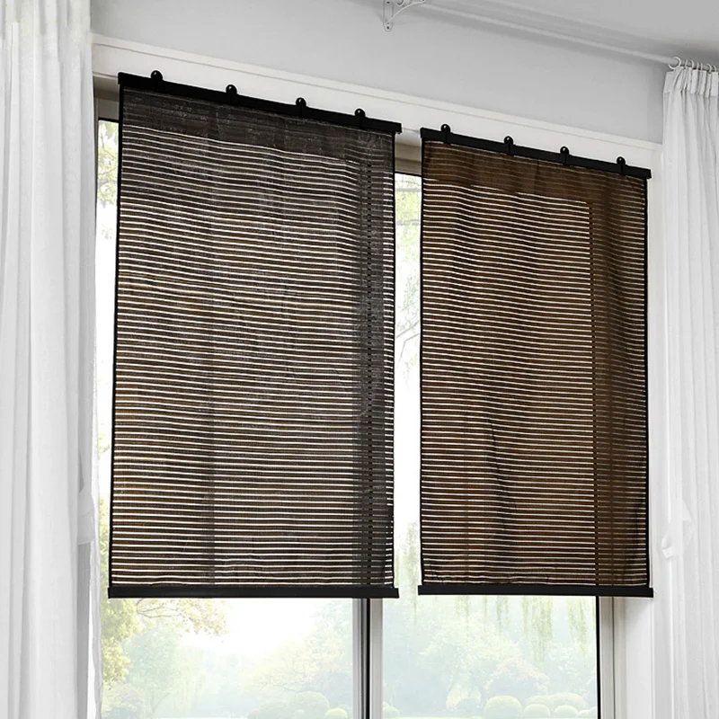 

Roller Blinds Hollow Translucent Shades Window Curtains for Home Bedroom Living Room JDH88
