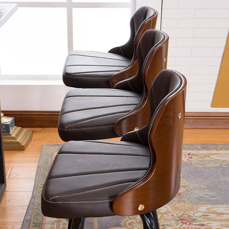 Европейский стиль ретро стул для бара спинки барный вращающийся металлический