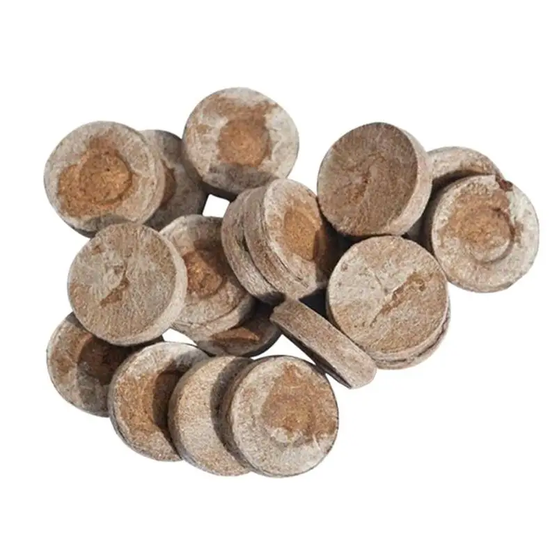 30 мм садовые цветы посадка почвенный Блок Круглый торф гранулы стартовые пробки