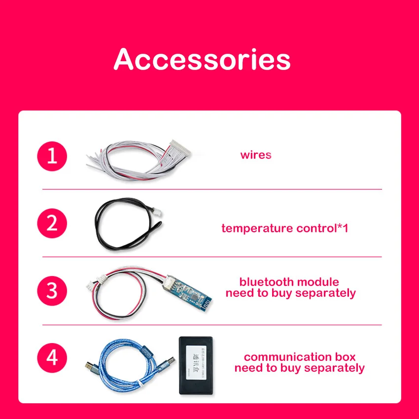 Защитная плата 20S для литий-ионного аккумулятора Bluetooth APP UART 485 компьютерный