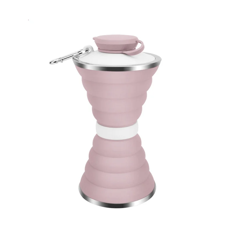 

New 500ML Silicone Collapsible Water Bottles For Sports Drink Camping Travel My Cycling Foldable Bottle Coffee Cup