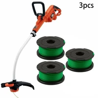 3pcs trimmer spool line for black decker gl7033 gl8033 gl9035 strimmer a6482 coiled grass cord brush mower replacement accs