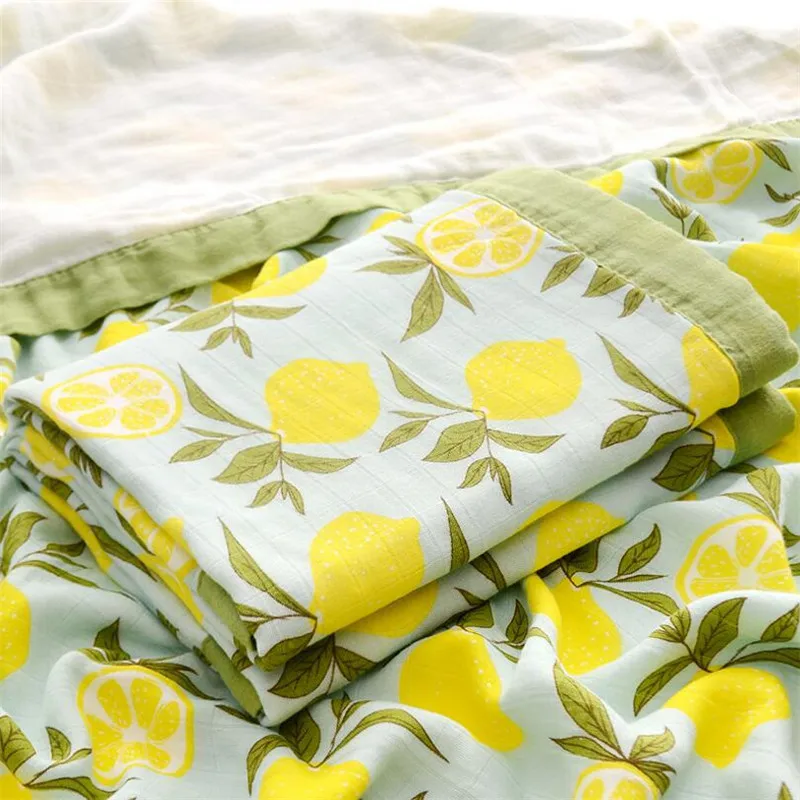 110*110 см Новорожденные банное полотенце одеяло 4 слоя из бамбукового волокна для