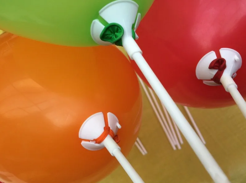 10 шт./лот 40 см латексные палочки для воздушных шаров белые стержни из ПВХ