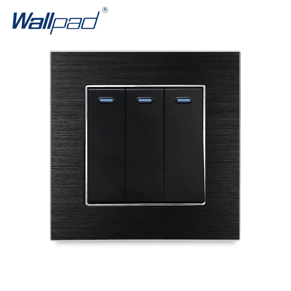 Настенный светильник 3 позиционный 2 из атласа|3 gang|3 gang switchwall light panel |