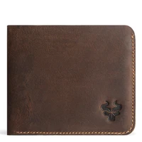 vintage wallets mens genuine leather high quality anti rfid short thin wallet leisure card holder male coin purse casual