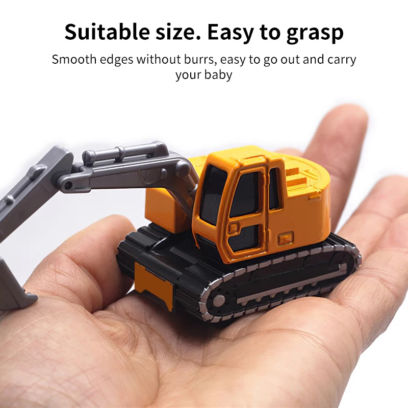 

Alloy Diecast Car Model Construction Vehicle Engineering Car Excavator Dump Roller Truck Model Toys For Children