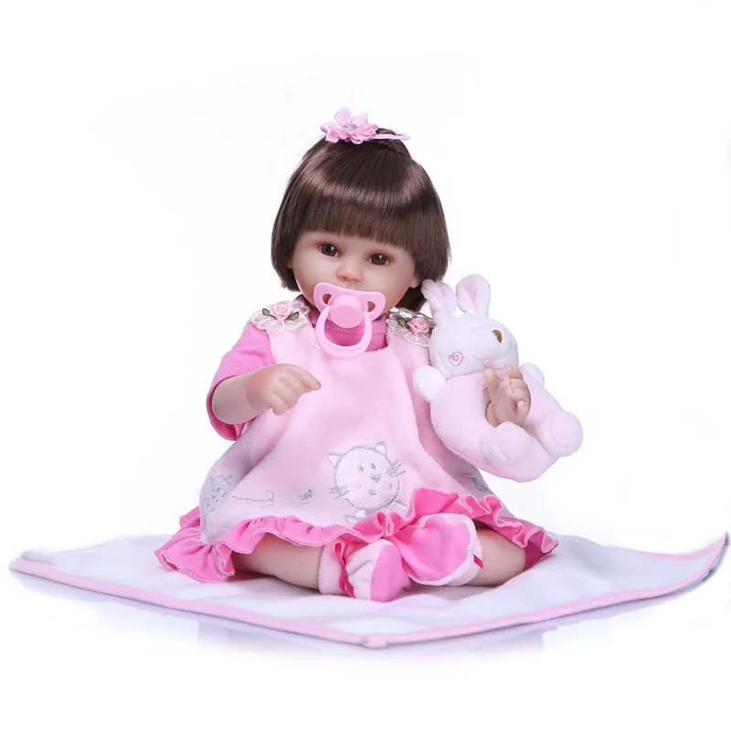 

40cm Reborn Baby Toy Dolls And Clothes Soft Silicone Baby Girl Dolls Pretend Play Toys Kids Playmates Creative Birthdays Gift