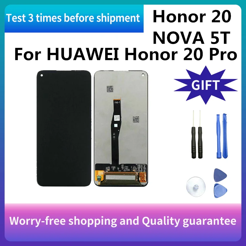 100% оригинальный для 6 26 ''Huawei Honor 20 honor Pro YAL-L21 YAL-L41 LCD дисплей сенсорный экран