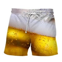 new 3d printing beer fashion men women tracksuits crewneck hip hop shorts plus size s 7xl