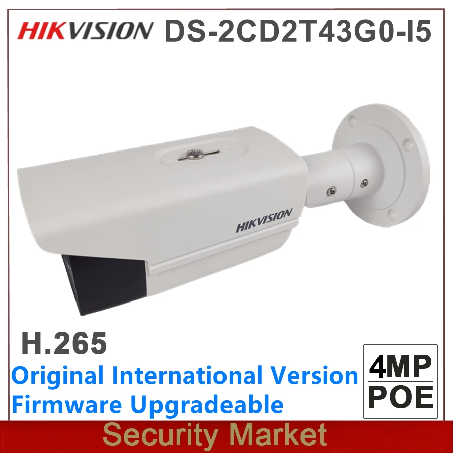 Оригинальная цилиндрическая сетевая фотокамера Hikvision 4 МП Стандартная замена