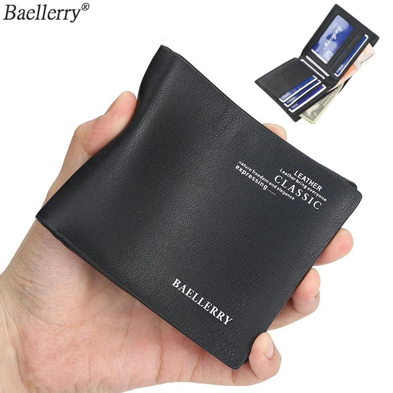 Ультратонкие Короткие кошельки для мужчин 2021 кожаный кошелек мужской маленький