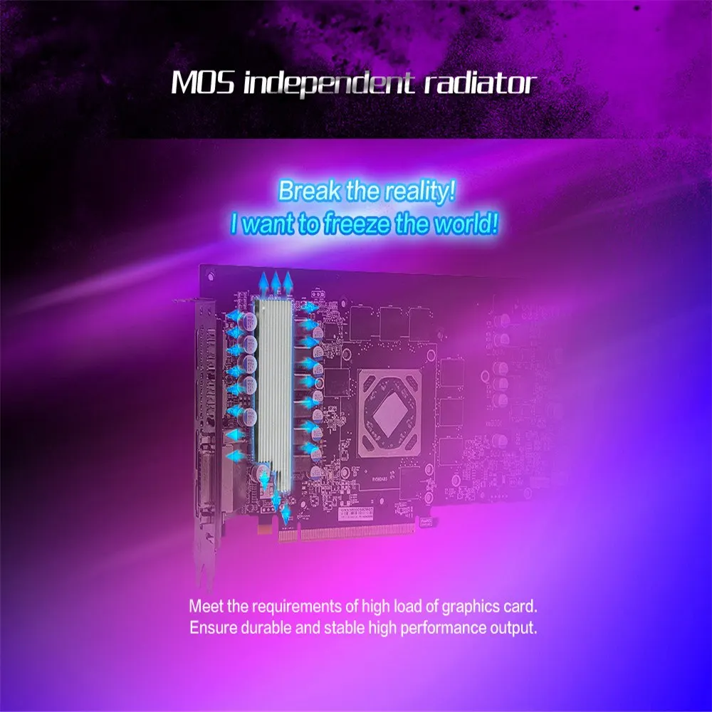 Yeston Radeon RX 590 8 ГБ GDDR5 256bit игровой настольный компьютер ПК видеокарты Поддержка DVI/HDMI PCI-E X16 3,0