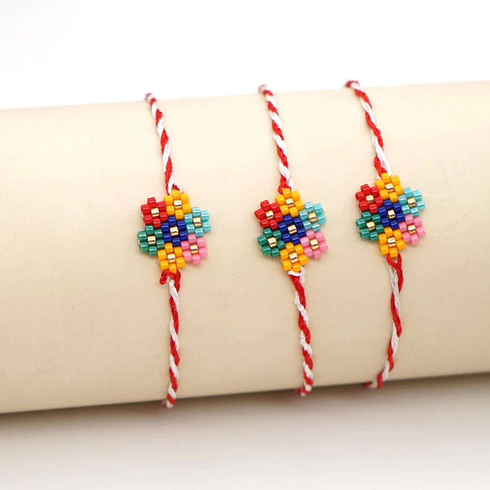 Go2boho богемный Браслет Miyuki для девочек подарок детям цветок браслеты женщин Pulsera